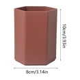 thumbnail image 2 of JOGZMZ Hexagonal Pen Holder for Desk, Large Capacity Desktop Organizer for Office Stationery, Plastic Pen Cup Storage Box, 2 of 6