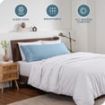 thumbnail image 3 of Bare Home Body Pillowcase - Envelope Closure - Ultra Soft - Double Brushed - Light Blue, 3 of 7