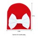 thumbnail image 5 of Sonducket Gorros de bebé, gorro con nudo de lazo, bonitos gorros para bebés, regalos de cumpleaños, accesorios cómodos para niños pequeños, mano de Sombreros nudo blanco rojo Sonducket AP009361-20B, 5 of 5