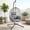Light Grey, variant on Dayalane Outdoor Egg Hanging Chair with Stand, Honeycomb Wicker Swing Chair for Patio, All-Weather Rope Hammock Chair with Thick Cushions & Headrest for Indoor Bedroom, Balcony, Garden, Black