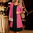thumbnail image 7 of Cekizud Womens Cardigan Long Sleeve Chiffon Open Front Rhinestone Trim Party Outerwear Tops, S-3XL, 7 of 7