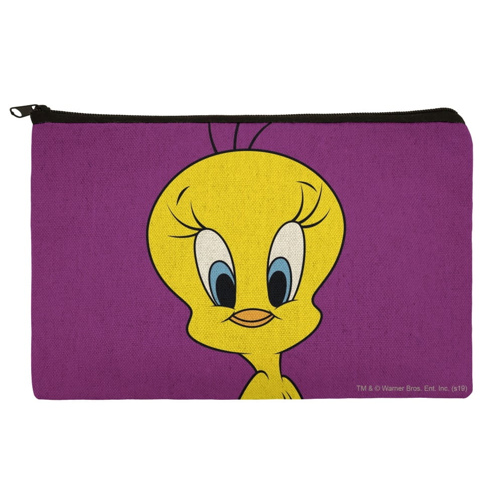 Looney Tunes Tweety Bird Pencil Pen Organizer Zipper Pouch Case