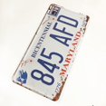 Retro Vintage U S State Auto Number Tags Embossed Metal License retro-vintage-u-s-state-auto-number-tags-embossed-metal-license