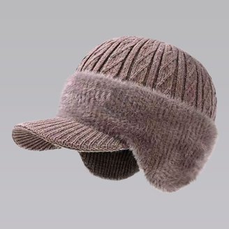 Winter Knitted Fishermen Beanie Hats for Men Merino Wool  display picture 3