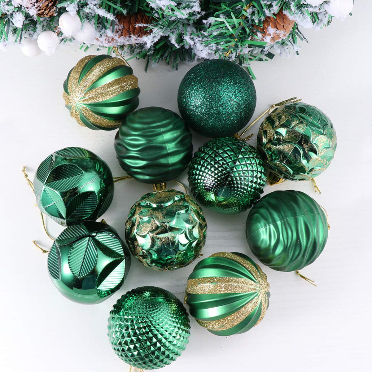 Christmas Balls Ornaments for Xmas Christmas Tree - Shatterproof