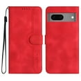 thumbnail image 2 of Wallet Case for Google Pixel 7, with Card Slots [RFID Blocking],Durable Flip Folio Kickstand Magnetic Closure Leather Wallet Wrist Strap Women Men Case for Google Pixel 7, Red, 2 of 10