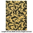 thumbnail image 4 of Benzara BM201098 3 x 2 ft. Power Loom Polypropylene Rug with Filigree Detail, Cream & Green, 4 of 4