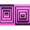 thumbnail image 1 of Ahgly Company Indoor Rectangle Abstract Pink Contemporary Area Rugs, 4' x 6', 1 of 4