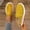 Yellow, variant on KIJBLAE Women's Solid Closed Toe Mule Flats, Slip On Trendy Comfortable Bohemian Casual Summer Shoes Black 41