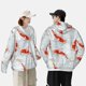 thumbnail image 4 of Fotbe Koi Fish Corals,Spring Summer Chaqueta con Protección Solar UPF 50+ para Hombre y Mujer, Camisa con Capucha y Bolsillos-XX-Large, 4 of 7