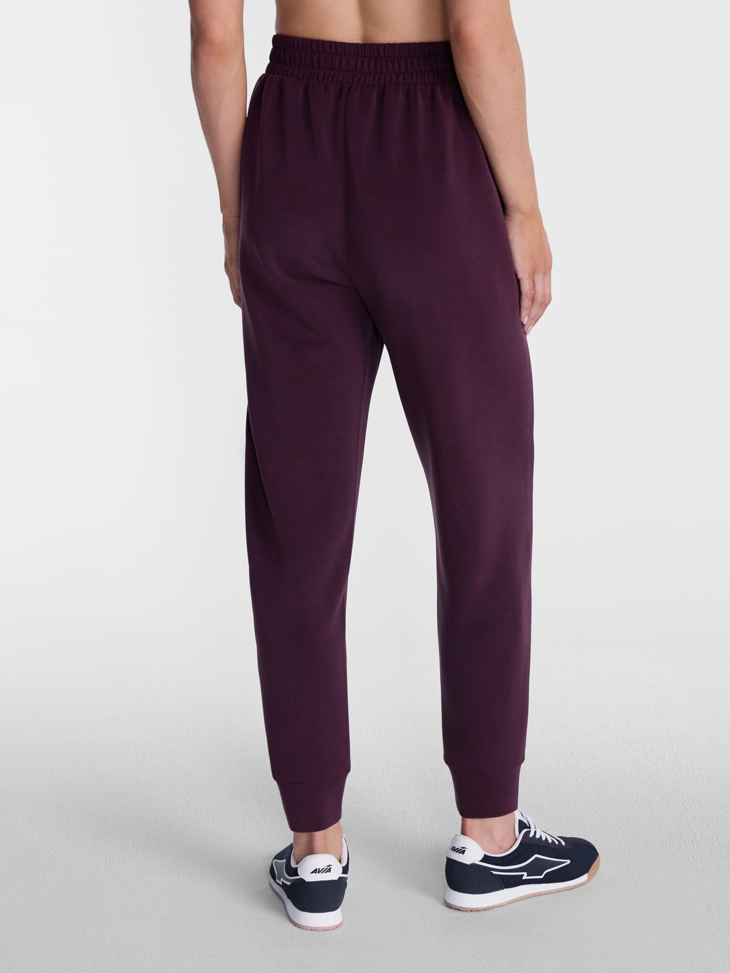Avia Women's and Women's Plus ScubaKnit Joggers, Full Length, Size XS-4X