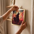 thumbnail image 7 of Natural Wood Framed Cute Ghost Reading Book Halloween Wall Art Print 20x20cm Vintage Spooky Pumpkin Illustration Wall Hanging Decor For Bedroom Living Room Holiday Tabletop Picture, 7 of 7