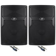 (2) Peavey PVx15 15" Inch Passive PA Speaker Monitor +(2) FREE Speaker Cable