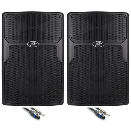 (2) Peavey PVx15 15" Inch Passive PA Speaker Monitor +(2) FREE Speaker Cable