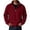 03#Wine, variant on Casual Sports Pullover for Men with Quarter Zip Stand Collar Long Sleeve Fleece Sweatshirt Solid Color Everyday Style