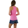 thumbnail image 5 of ToBeInStyle Womens Essential Ribbed Racerback Versatile Layering Cotton Blend Tank Top, 5 of 6