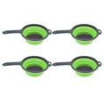 thumbnail image 4 of Folding Strain Basket,  Ergonomic Round Collapsible Colander With Handle  For Pasta Vegetables Fruits Green, 4 of 8