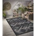 thumbnail image 3 of LaDole Rugs Outdoor Indoor Area Rug | Durable Soft Geometric Modern Carpet Mat For for Patio, Balcony, Bedroom, Living Room, Kitchen, Dining, Entrance, and Hallway, 3 of 7