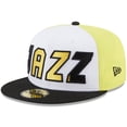thumbnail image 3 of Men's New Era White/Black Utah Jazz Back Half 59FIFTY Fitted Hat, 3 of 6