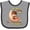 Heather and Black, variant on Inktastic My Nana Loves Me to the Moon and Back Boys or Girls Baby Bib