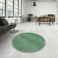 thumbnail image 4 of Ahgly Company Machine Washable Indoor Rectangle Transitional Emerald Green Area Rugs, 5' x 7', 4 of 7