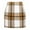 Khaki, variant on Women's Wool Plaid Mini Skirt High Waisted Pencil Bodycon Fall Winter Skirts