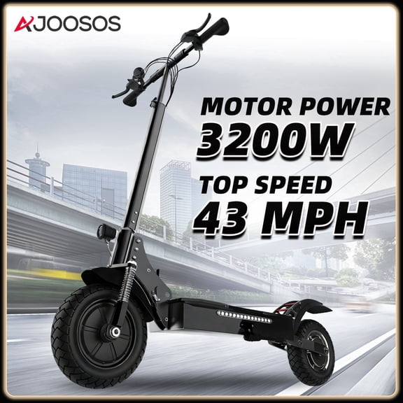 AJOOSOS X750 MAX Electric Scooter, 3200W Motor, 43 mph Max Speed, 50 Miles Long Range, Foldable E-Scooter for Adults