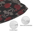 thumbnail image 5 of Kll Skull And Red Roses Pillow Covers Envelope Closure,Super Soft And Cozy Fuzzy Fleece Pillow Case Cover 20"X30", 5 of 9