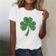 thumbnail image 2 of Mujeres Manga Corta de Verano Tops Impreso Sudadera Casual, Cuello Redondo Blusa Ligera para la Primavera Y el Verano, 2 of 4