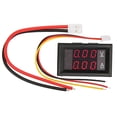 thumbnail image 1 of DC0-100V/10A LED DC Pantalla digital dual Medidor de voltaje Mini voltímetro amperímetro (rojo rojo), 1 of 8
