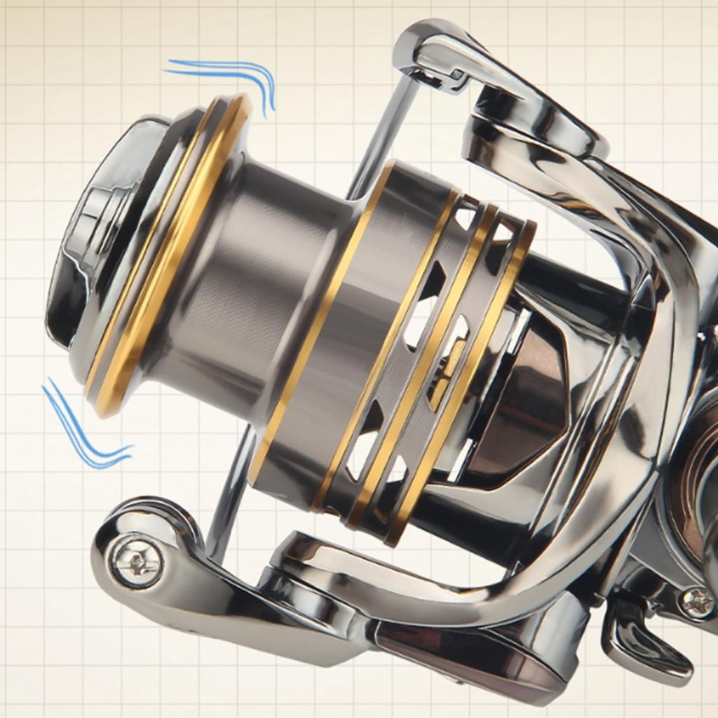 Osdhezcn Spinnings Fishing Reel 13Lbs Drag Metal Spool for Fishing 5.2:1 Gear Ratio