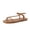 Cognac, variant on Cushionaire Alias Squared Toe Womens Sandals, T-Strap Flat Sandal with Cushioned Footbed and Adjustable Ankle Strap