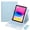Sky Blue, variant on 360° Rotatable Trackpad Keyboard Cover with Pen Holder for iPad A16 2025 / iPad 11th Gen