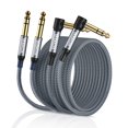 thumbnail image 1 of Cable de audio AkoAda, 6,35 mm, TRS, conector macho de 15 pies, estéreo balanceado, 1 of 6