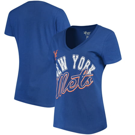 New York Mets G-III 4Her by Carl Banks Women's Fair Catch V-Neck T-Shirt -