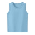 thumbnail image 4 of Abcomgle Boys Tank Tops 14-16 Summer Crewneck Sleeveless Tanks for Boys Casual Solid Athletic Shirts for Boys, 4 of 6