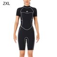 thumbnail image 2 of Trajes de baño para mujer Sueño de manga corta Ultrathin Traje de neopreno de secado rápido Traje de baño para hombre caliente para bucear surfing mujer natación / negro xxl Scienceny OD019361-06, 2 of 7