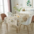 thumbnail image 6 of Fairnull Table Cloth Letter Printing Waterproof Oilproof Retro Impression Pattern Dining Table Cover Decoration Kitchen Gadget, 6 of 11
