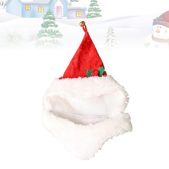 Niceauty Comfortable Red Puppy Hat with Bell Design for Holiday and Daily Wear
