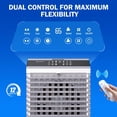 thumbnail image 3 of Evaporative Air Cooler, Swamp Cooler 5.3 Gal Portable Air Cooler with Remote, 12H Timer, 3 Speeds, 3 of 7