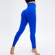 thumbnail image 1 of Pantalones de yoga de cintura alta con pliegues para mujer, estilo europeo y americano, sin costuras, con corte en T, color melocotón, 1 of 6