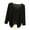 Black, variant on BXINGOHAI Plus Size Tops for Women 3/4 Sleeve Shirts Crewneck Blouse Casual Henley Tops Today Sales M