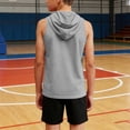 thumbnail image 5 of BRGZLK Boys Athletic Tank Tops 2026 Sleeveless Pullover Hoodies Camisole Summer Breathable Comfortable Sports Workout Basic T-Shirt for Daily Gray 5-6 Years, 5 of 6