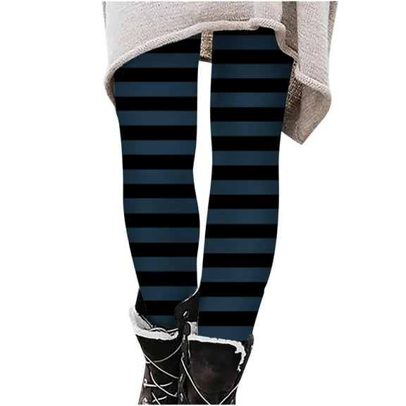 Odeerbi Toddler Boys Girls Striped Leggings Soft High Waist Stretch Skinny Pants for Halloween