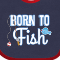thumbnail image 4 of Inktastic Born to Fish Go Fishing Boys or Girls Baby Bib, 4 of 4