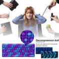 thumbnail image 2 of CAROOTU Push Bubble Fidget Toy Silicone Keyboard Decompression Toy Thinking Training Puzzle Game for Adult Children, 2 of 6