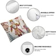 thumbnail image 4 of Awypu Throw Pillow Covers Christmas with Princess Soldier Horse Horn and Ornaments Holiday Collection Cute for Couch Living Room Set of 2 White, 4 of 6