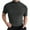 Gray, variant on INCERUN Men Short Sleeve Shirts High Collar Tops Body Fit Casual Wear Bottoming Tshirts