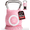 Pink, variant on LIFERUN 7in1 Adjustable Kettlebell Set, Choose 22.5 lb or 44 lb, Quick-Change Weight Dial & Safety Lock, Aluminum Handle, Space-Saving for Home Gym