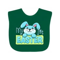 Inktastic My First Easter Cuddly Blue Bunny Boys or Girls Baby Bib